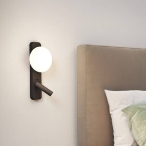 Svítidlo Astro černé hliník/sklo