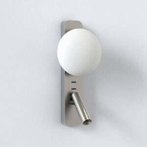 Svítidlo Astro niklová matná hliník/sklo