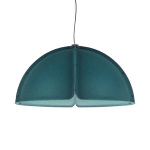 Svítidlo Atelje Lyktan modrozelená/opálová/černá polyesterová plst/akryl/hliník