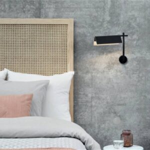 Svítidlo Atelje Lyktan světlé dřevo/černá dřevo/ocel