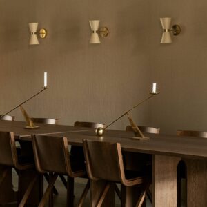 Svítidlo Audo Copenhagen krémová/leštěná mosaz mosaz/ocel/hliník