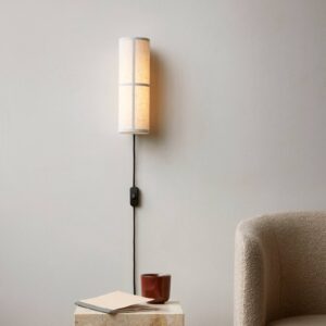 Svítidlo Audo Copenhagen přírodní barva ocel s práškovým lakem/len/plast