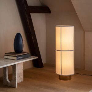 Svítidlo Audo Copenhagen přírodní barva ocel/len/dřevo/plast