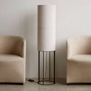 Svítidlo Audo Copenhagen přírodní barvy/černá ocel s práškovým lakem/len/plast