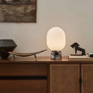 Svítidlo Audo Copenhagen opálová bílá/mramor opálové sklo/mramor Calacatta