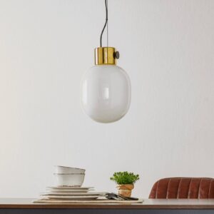 Svítidlo Audo Copenhagen opálové bílá/leštěná mosaz opálové sklo/leštěná mosaz