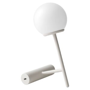 Svítidlo Audo Copenhagen opálová bílá/světle šedá hliník povrstvený/plast