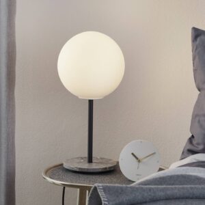 Svítidlo Audo Copenhagen černá/mramor/matná opálové bílá povrstvená ocel/opálové sklo/mramor