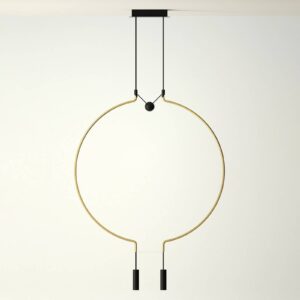 Svítidlo Axo Light matná zlatá/černá kov