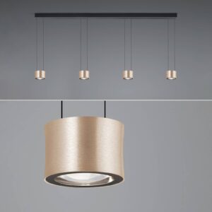 Svítidlo BANKAMP eloxovaná růžovozlatá hliník/železo/sklo