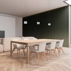 Svítidlo BANKAMP matný nikl hliník/železo/sklo