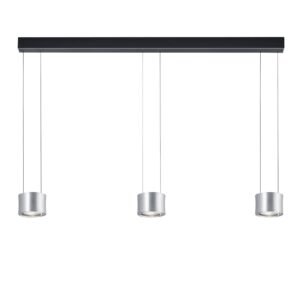 Svítidlo BANKAMP niklová matná/chrom hliník/železo/sklo