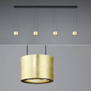 Svítidlo BANKAMP černá/zlatá hliník/železo/sklo