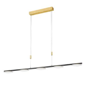 Svítidlo BANKAMP černý/zlatý/opálový hliník