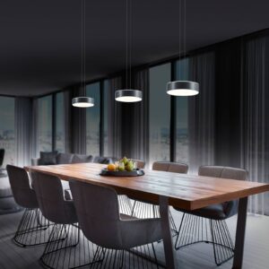 Svítidlo BANKAMP antracitová matná/opálová hliník/sklo