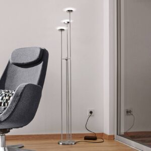 Svítidlo B+M LEUCHTEN matný nikl/chrom/lesklá bílá mosaz/nerezová ocel/sklo