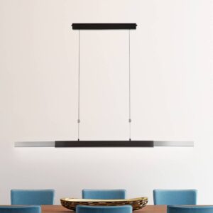 Svítidlo B+M LEUCHTEN matný nikl/černá sametová