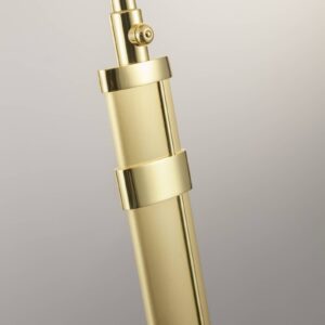 Svítidlo B+M LEUCHTEN matná mosaz/leštěná/ekru/krémová mosaz/jemný crash