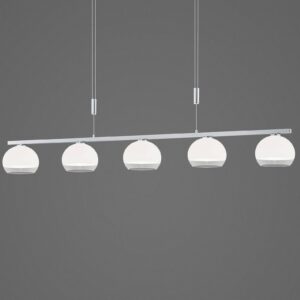 Svítidlo BOPP nikl matný kartáčovaný/bílý/čirý hliník/sklo