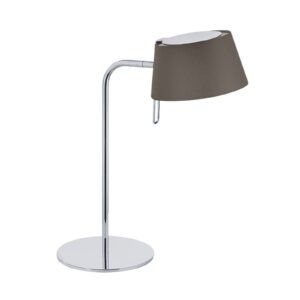 Svítidlo BRUMBERG niklová matná/hnědá hliník/mosaz/železo/chintz