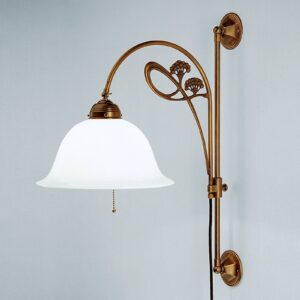 Svítidlo Berliner Messinglampen opálově bílá/mosaz ručně foukané sklo/mosaz