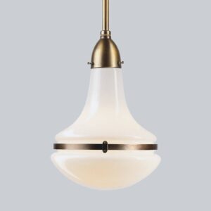 Svítidlo Berliner Messinglampen mosaz/bílá mosaz/sklo