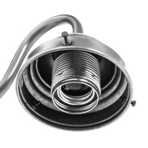 Svítidlo Berliner Messinglampen nikl/bílá kov/foukané sklo