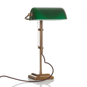 Svítidlo Berliner Messinglampen zelená/mosaz sklo/mosaz