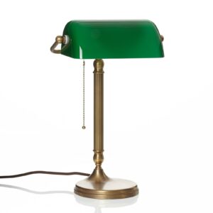 Svítidlo Berliner Messinglampen zelená/mosaz sklo/mosaz