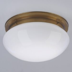 Svítidlo Berliner Messinglampen mosaz/bílá mosaz/sklo