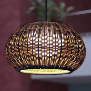 Svítidlo Bover grafit-hnědá/hnědá hliník/polyetylen/umělé vlákno