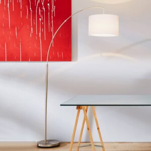 Svítidlo Brilliant chrom satinovaný kov/látka