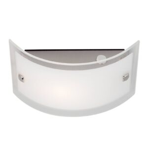 Svítidlo Brilliant nerez/bílá opálová nerez/sklo