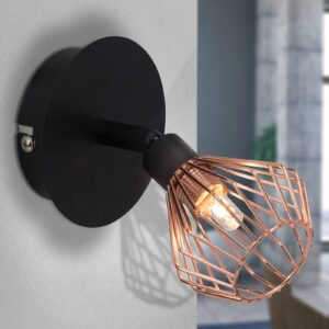 Svítidlo Brilliant černá/měď kov