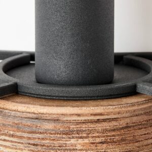 Svítidlo Brilliant černá/dřevo kov/dřevo