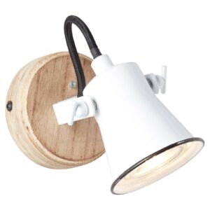 Svítidlo Brilliant bílá/světlé dřevo kov/dřevo