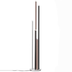 Svítidlo Brilliant hliník/hnědá/kávová kov/akryl