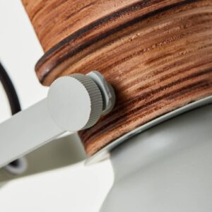 Svítidlo Brilliant světle zelená/hnědá kov/dřevo