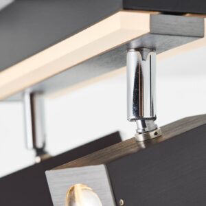 Svítidlo Brilliant hliník/černá/bílá hliník