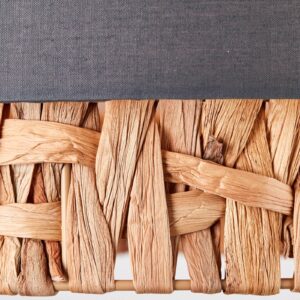 Svítidlo Brilliant přírodní/šedá vodní hyacint/látka/kov