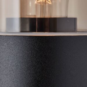 Svítidlo Brilliant černá matná/čirá hliník/plast