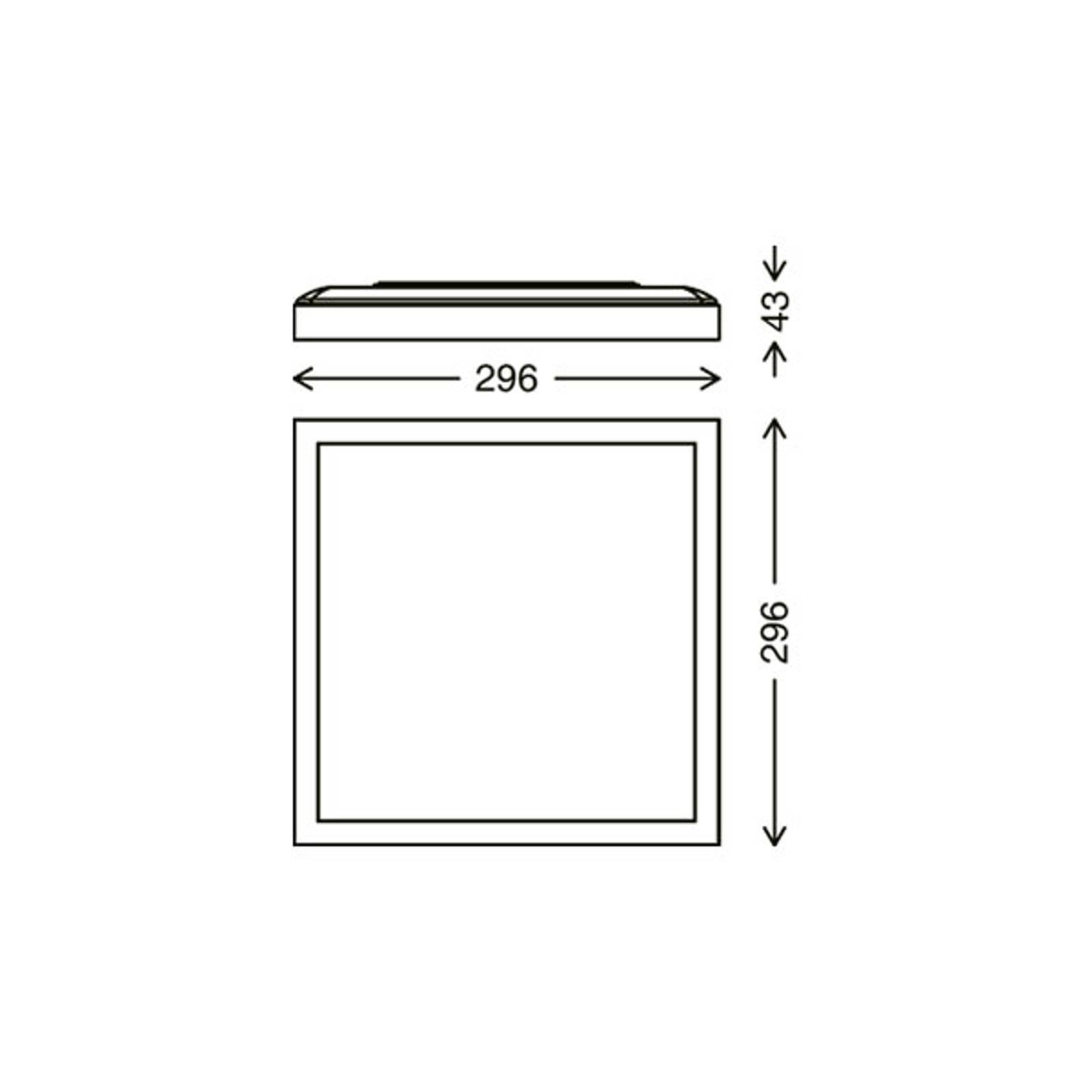 Briloner LED stropní světlo 7362, 29 x cm, černá, Obývací pokoj / jídelna, plast, 18W, P: 29.3 cm, L: 29.3 cm, K: 3.9cm - Image 3