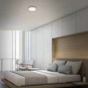 Svítidlo Briloner matná stříbrná/satinovaná kov/plast