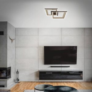 Svítidlo Briloner zlatý/bílý kov/plast