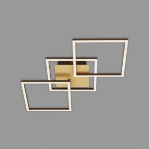 Svítidlo Briloner zlatá/hnědá kov/plast