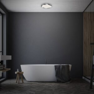 Svítidlo Briloner chrom/bílý kov/plast