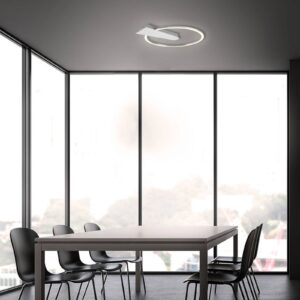 Svítidlo Briloner chrom/bílý kov/plast