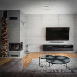 Svítidlo Briloner chrom/bílý kov/plast