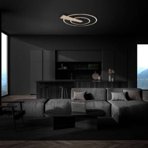 Svítidlo Briloner zlatý/bílý kov/plast