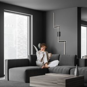 Svítidlo Briloner černá/bílá kov/plast